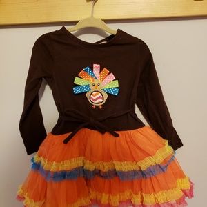 Youngland girls Thanksgiving tutu turkey dress